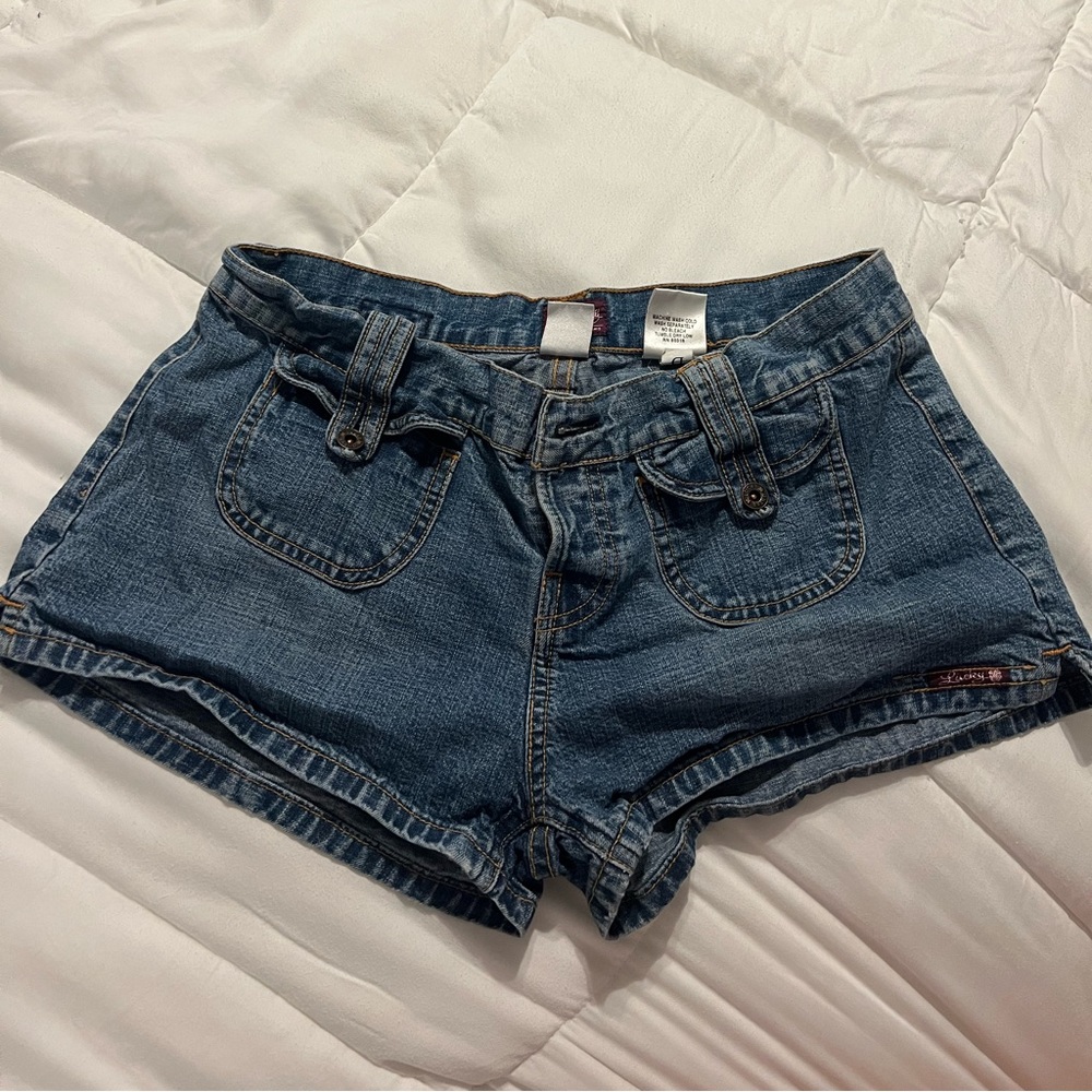 Lucky Brand low waisted mini shorts size 6/28